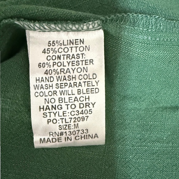 Umgee Dark Sage Shirt Dress | NWT - Picture 9 of 10